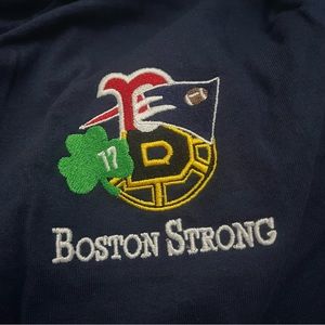 Boston Strong sports teams long sleeve shirt in blue size Large